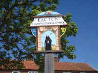 Bacton Village Sign, Norfolk, UK